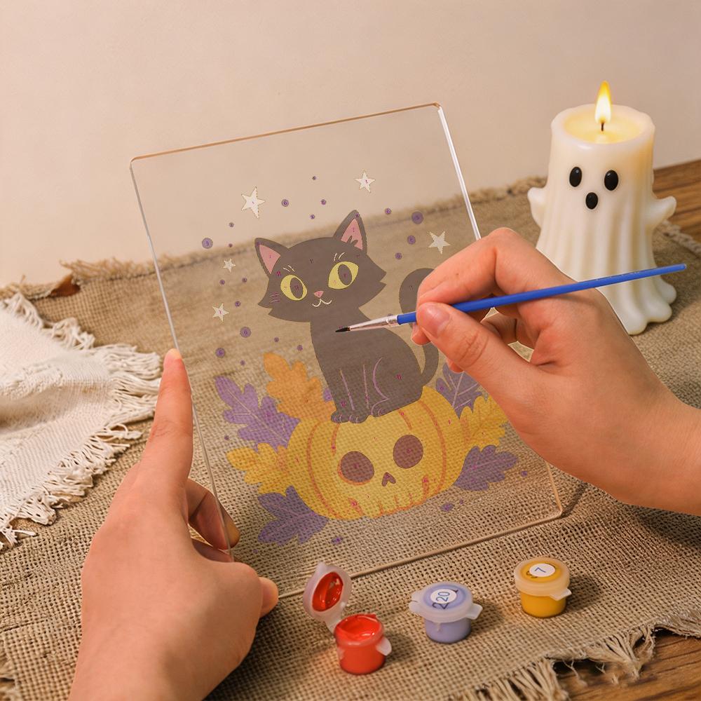 Pumpkin Cat | Paint by Numbers