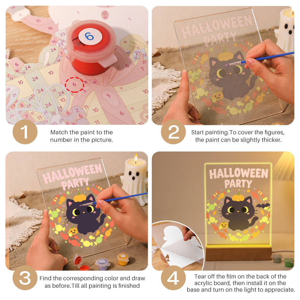 Pumpkin Paws | Paint by Numbers