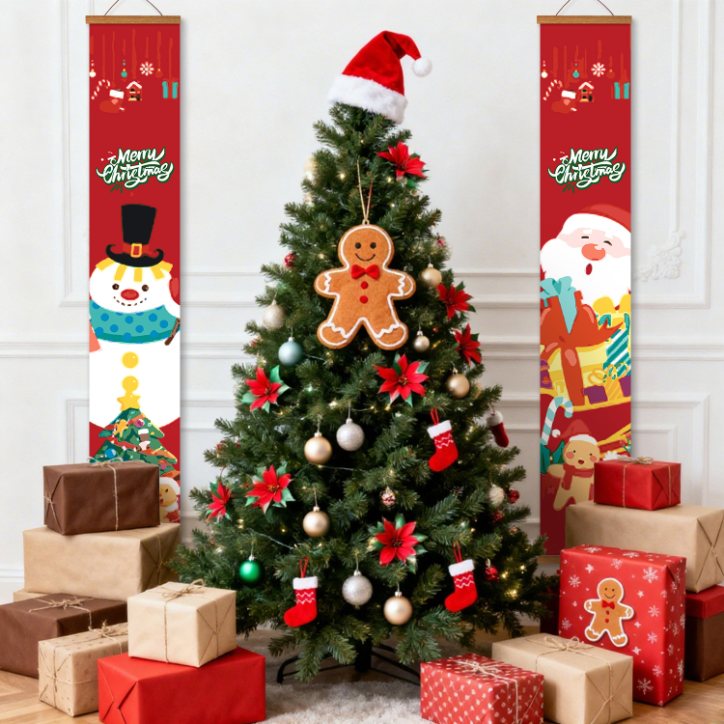 Paint by Number Door Panels – Santa & Snowman Set