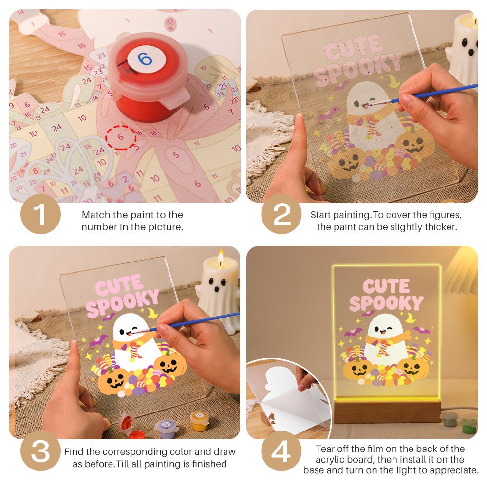 Cute Ghost | Paint by Numbers