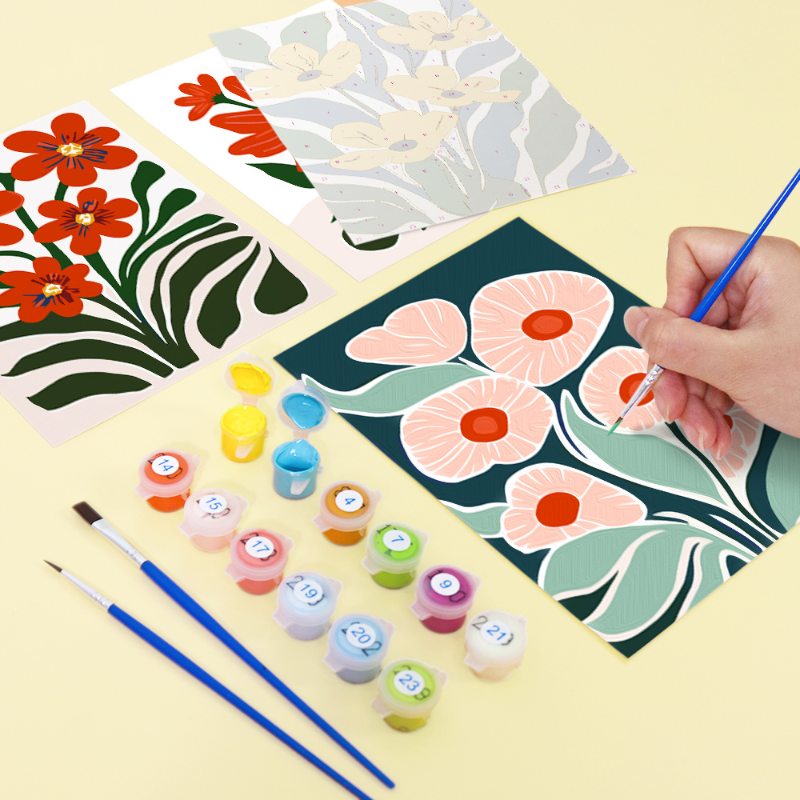 6 Mini Paintings | Gorgeous Flower Set