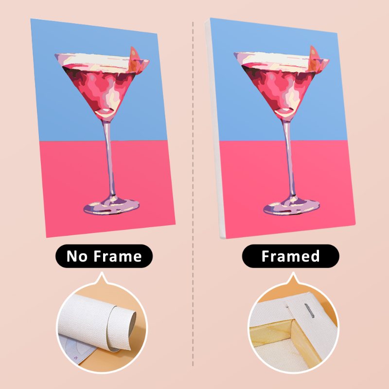 6 Mini Paintings | Fancy Cocktail Set