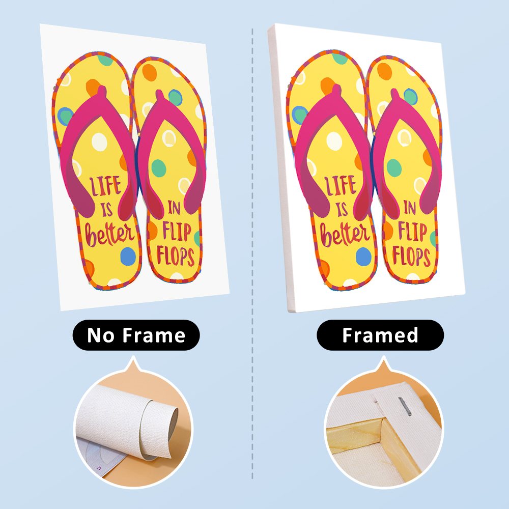 6 Mini Paintings | Flip-Flop Summer Set