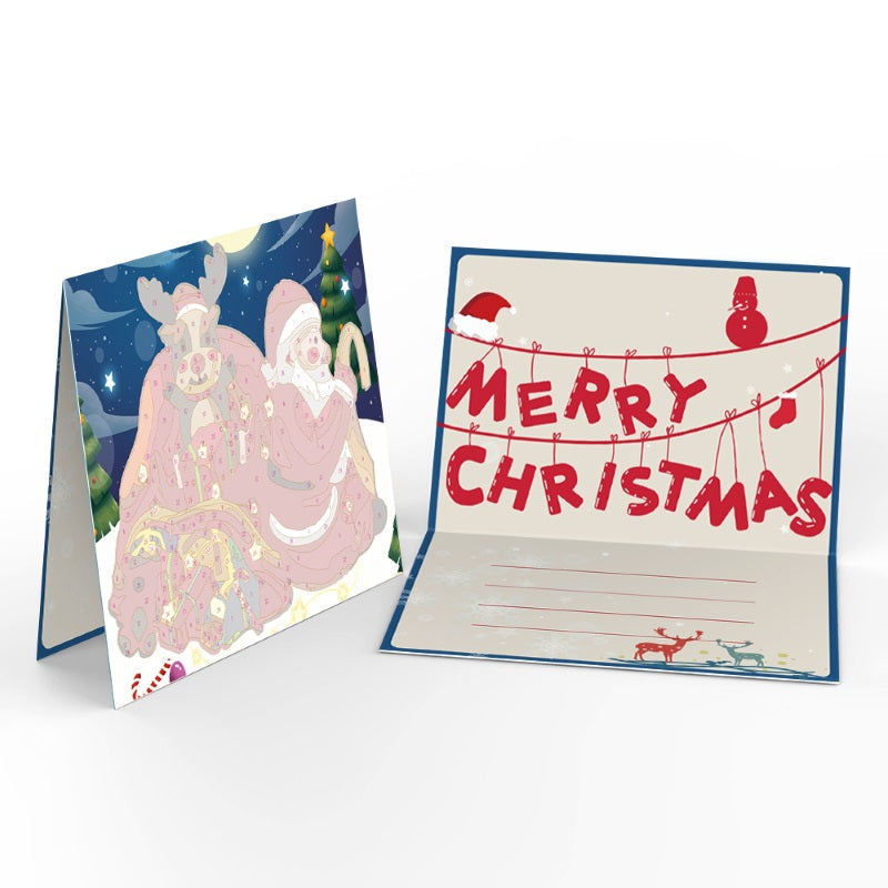 Paint by Numbers Christmas Cards - 6 Pieces