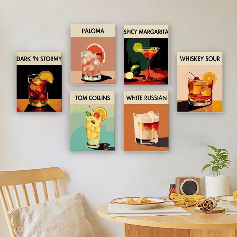 12 Mini Paintings | Deluxe Cocktail Set