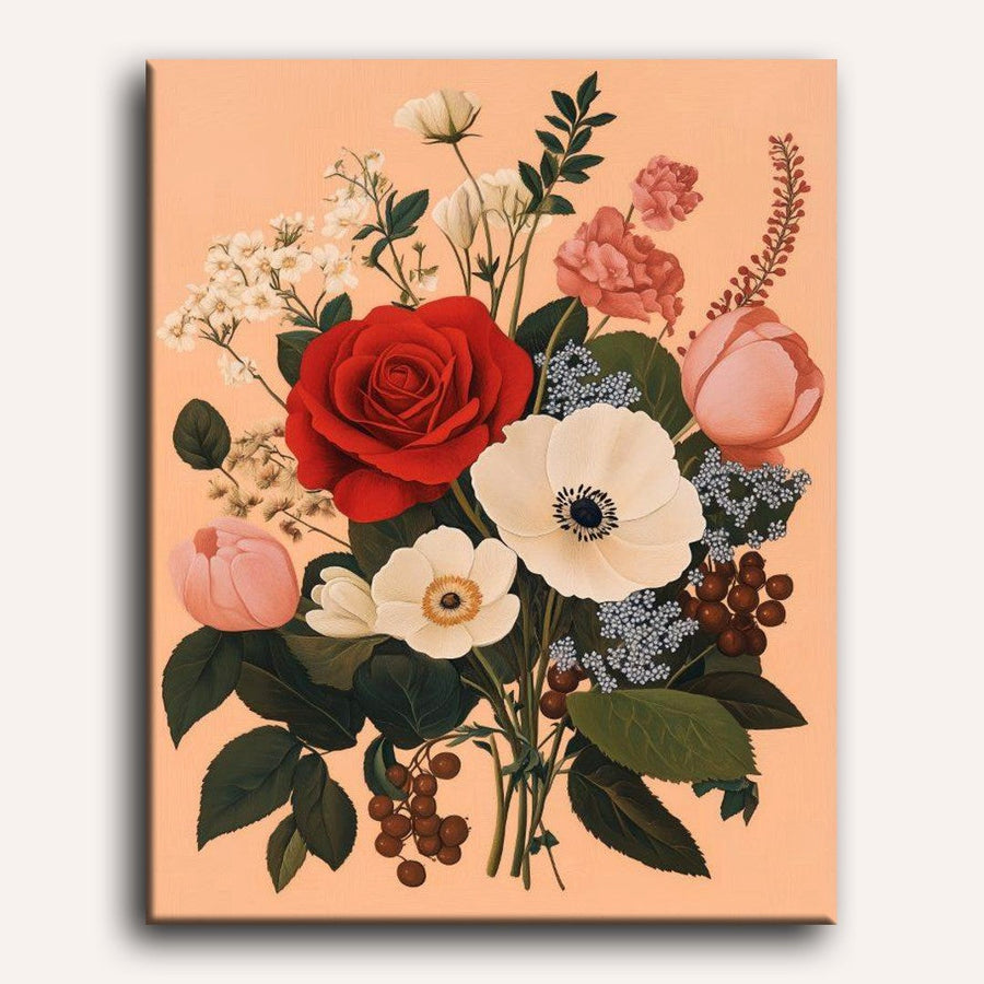 Beautiful Bouquet of Flowers | Paint by Numbers
