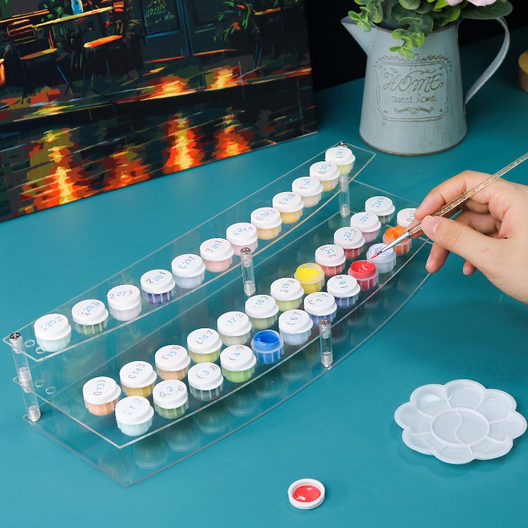 Paint & Brush Holder | Paint by Numbers