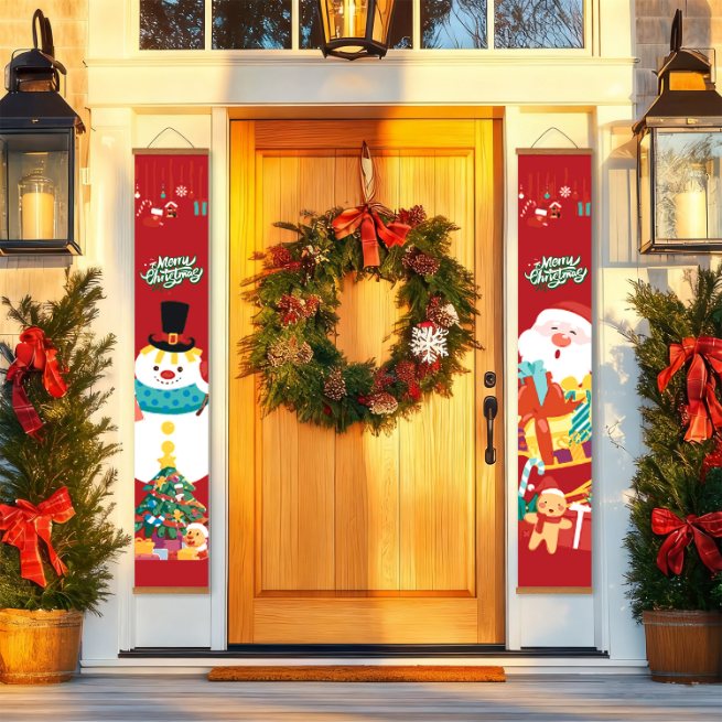 Paint by Number Door Panels – Santa & Snowman Set