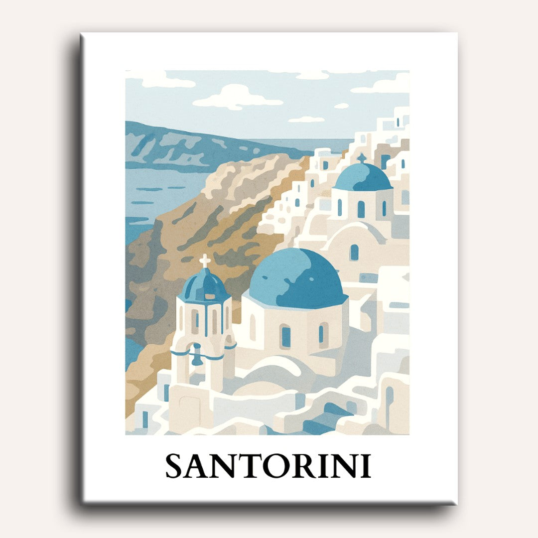 Santorini | Paint by Numbers