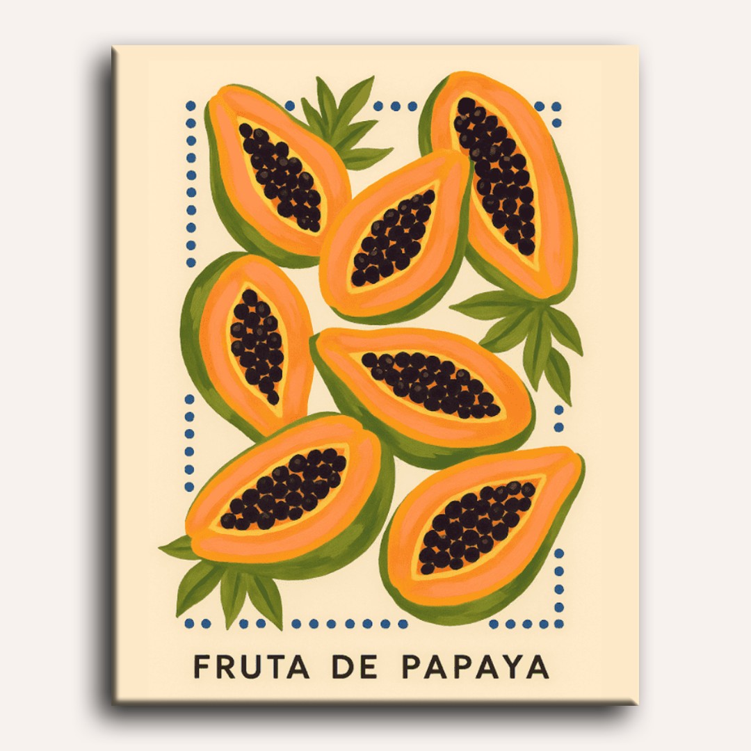 Italian Papaya | Paint by Numbers