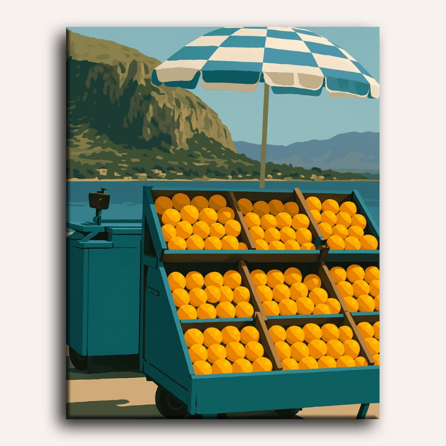 Lemon Stand | Paint by Numbers