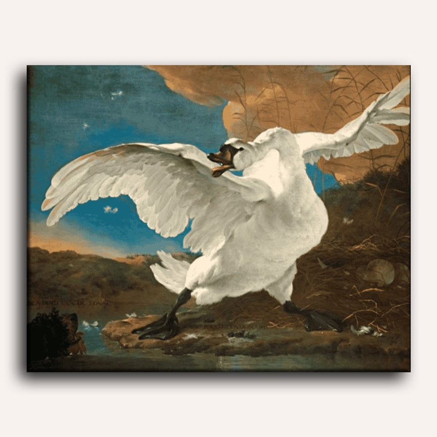 The Threatened Swan | Paint by Numbers