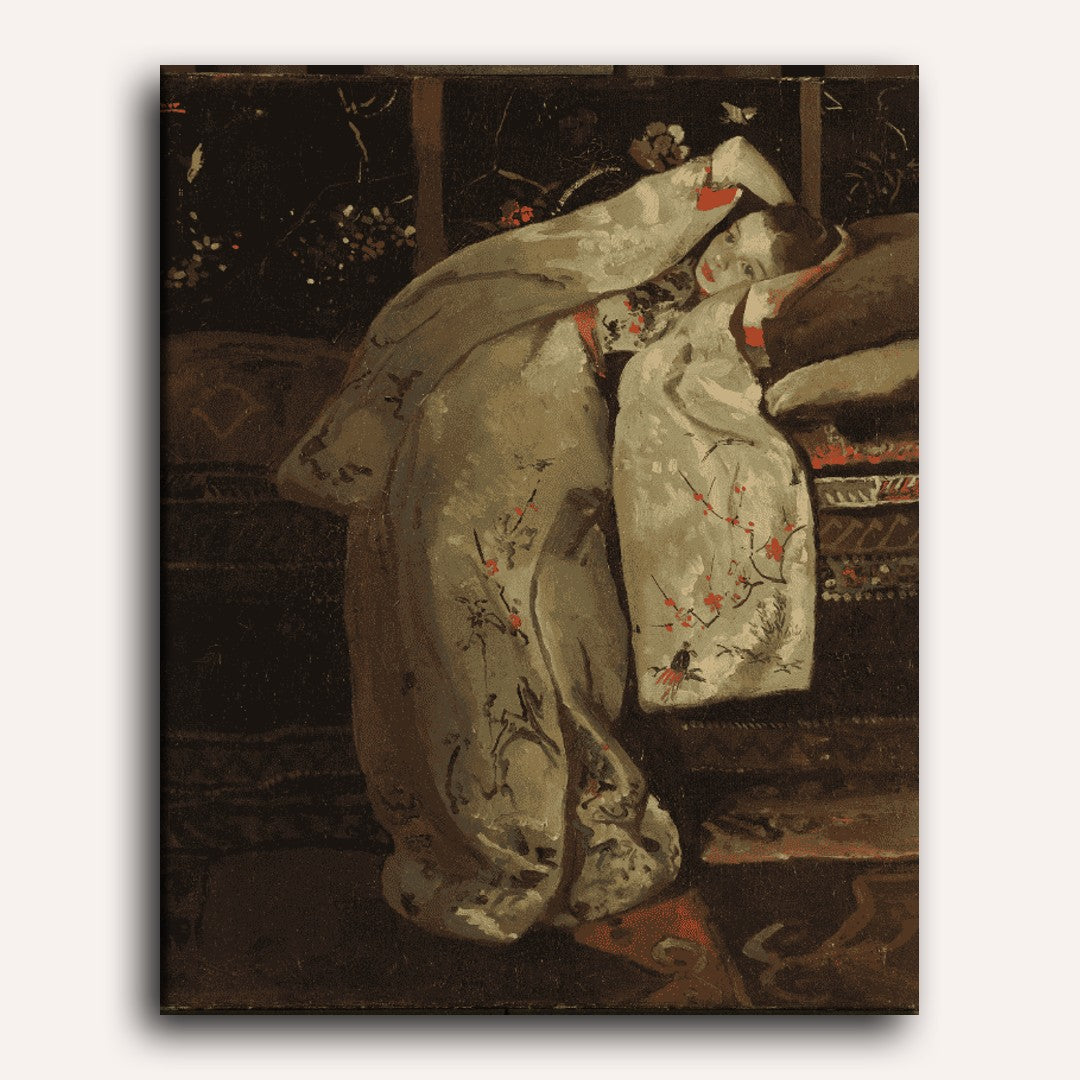 Girl in a White Kimono | Paint by Numbers