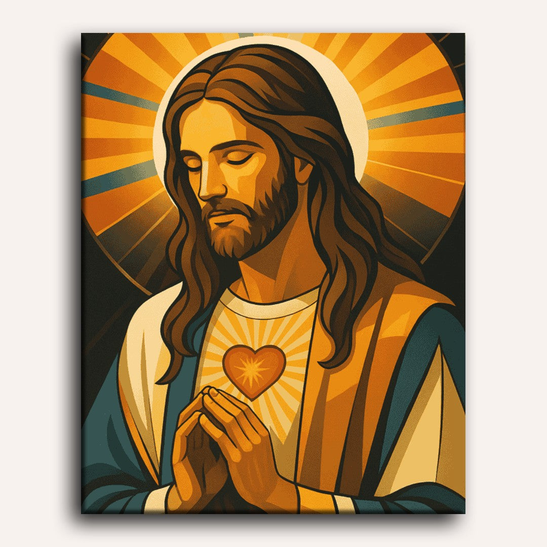 Praying Jesus | Paint by Numbers