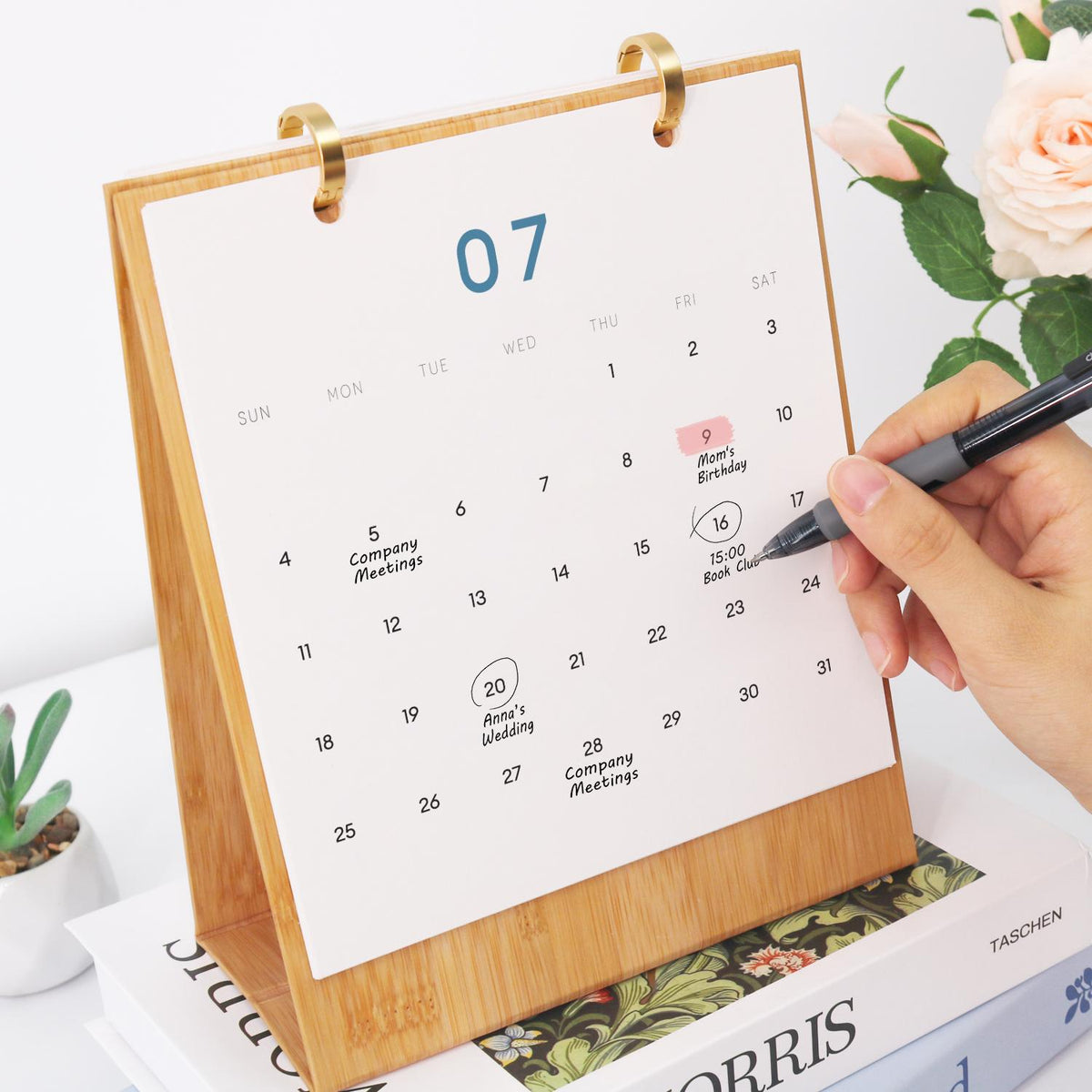 2027 Paint by Numbers Desk Calendar | Vintage Travel Edition