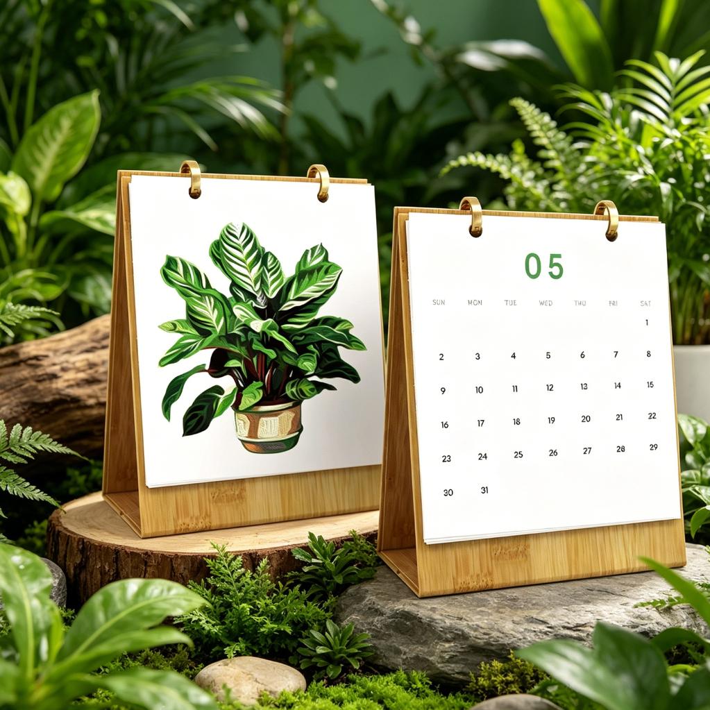 12 Mini Paintings | Plants Calendar Set