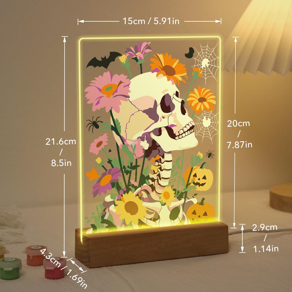 Flower Skull | Paint by Numbers