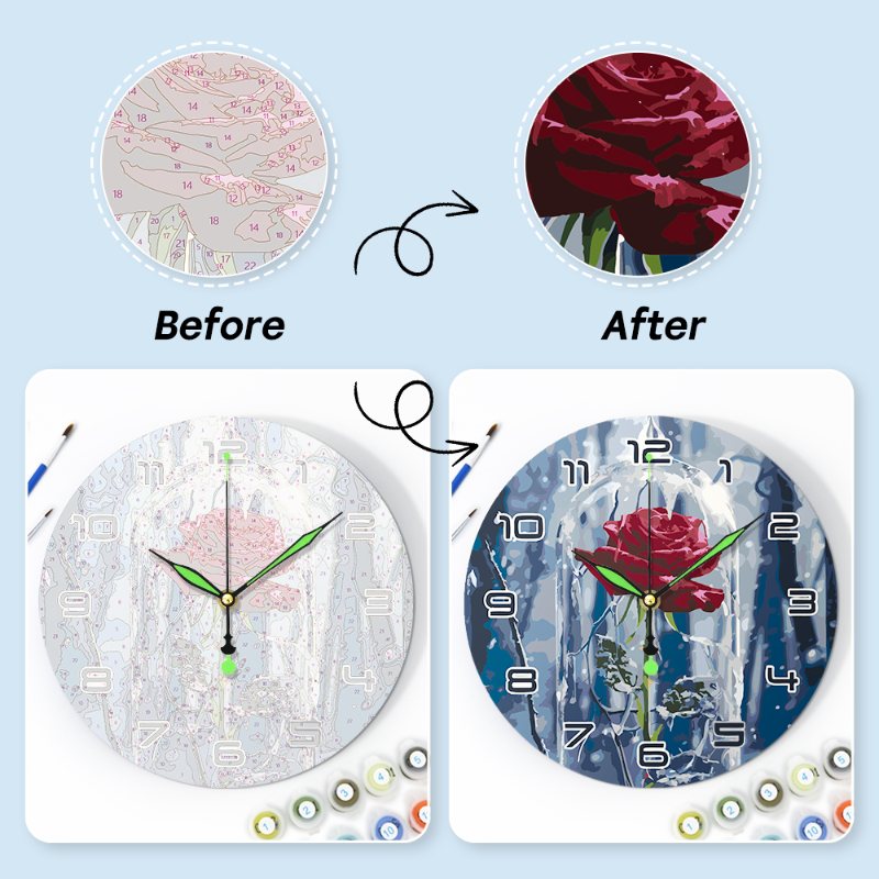 Rose in a Glass | Paint by Numbers