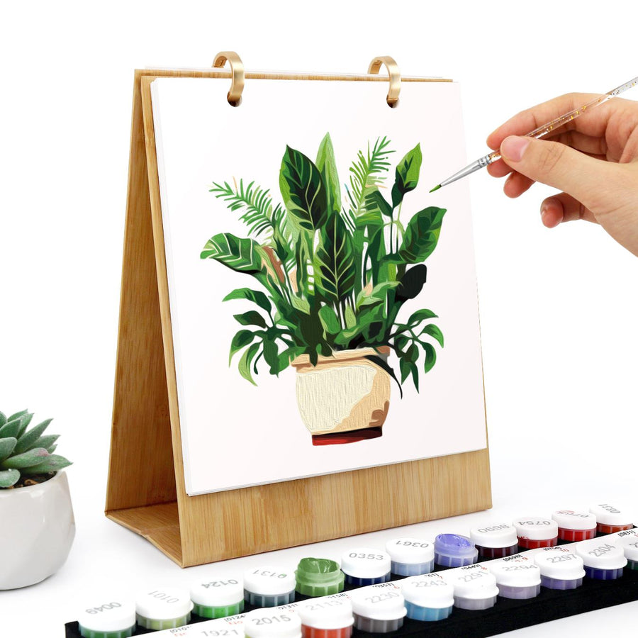 12 Mini Paintings | Plants Calendar Set