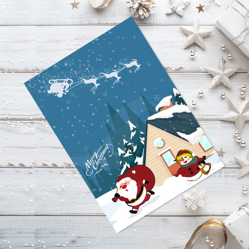 Paint by Numbers Christmas Cards - 6 Pieces