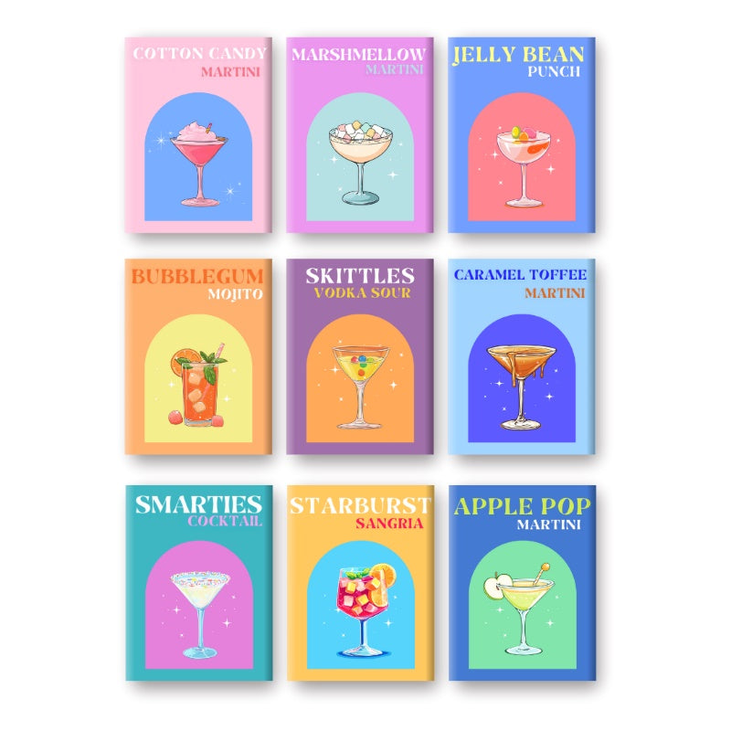 9 Mini Paintings | Candy Cocktail Set