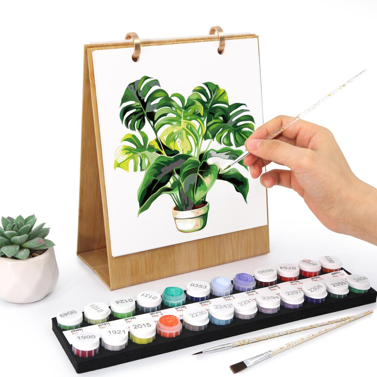 12 Mini Paintings | Plants Calendar Set