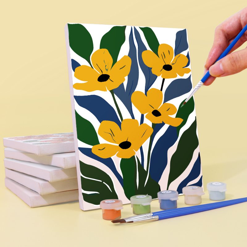 6 Mini Paintings | Gorgeous Flower Set