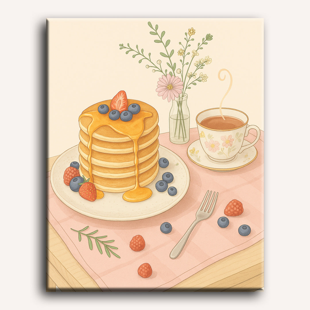 Pancakes with Love | Paint by Numbers