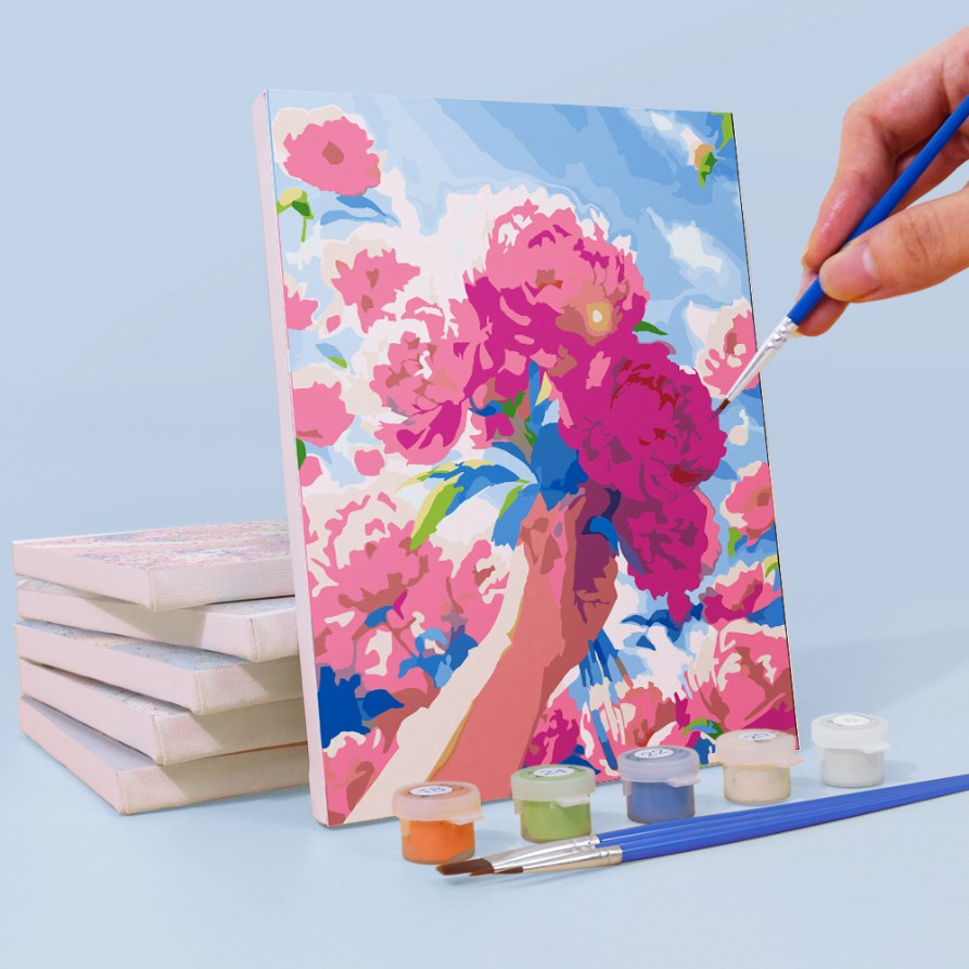 6 Mini Paintings | Bouquets in the Sky Set