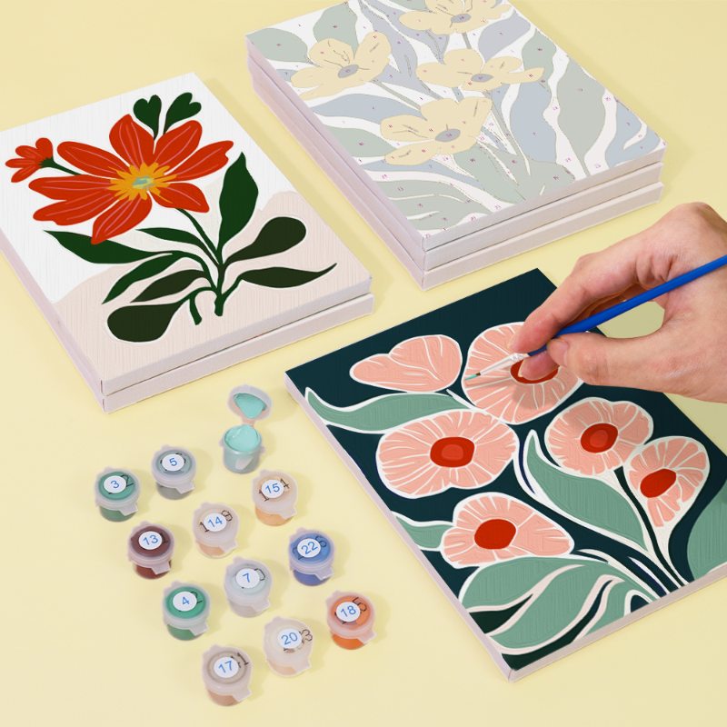 6 Mini Paintings | Gorgeous Flower Set