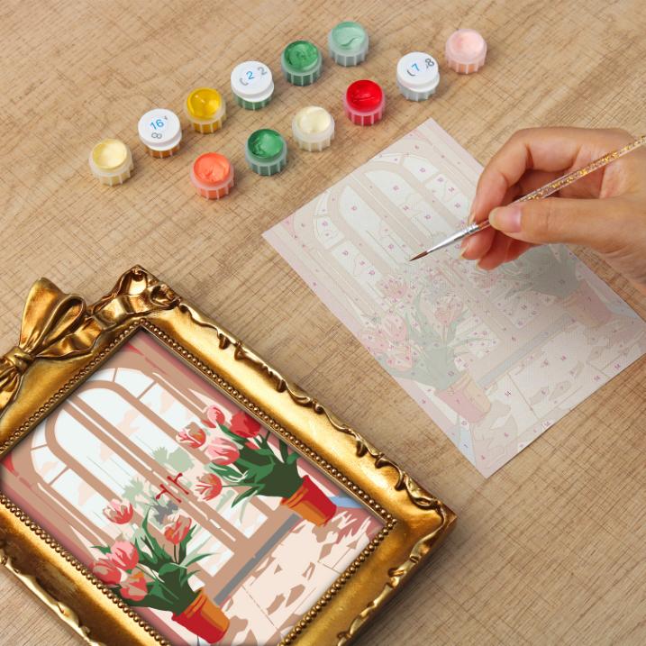 Tulips at the Door | Paint by Numbers