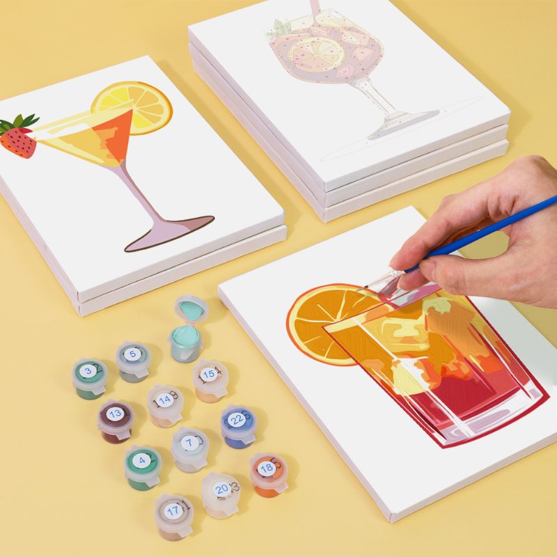 6 Mini Paintings | Summer Cocktail Set
