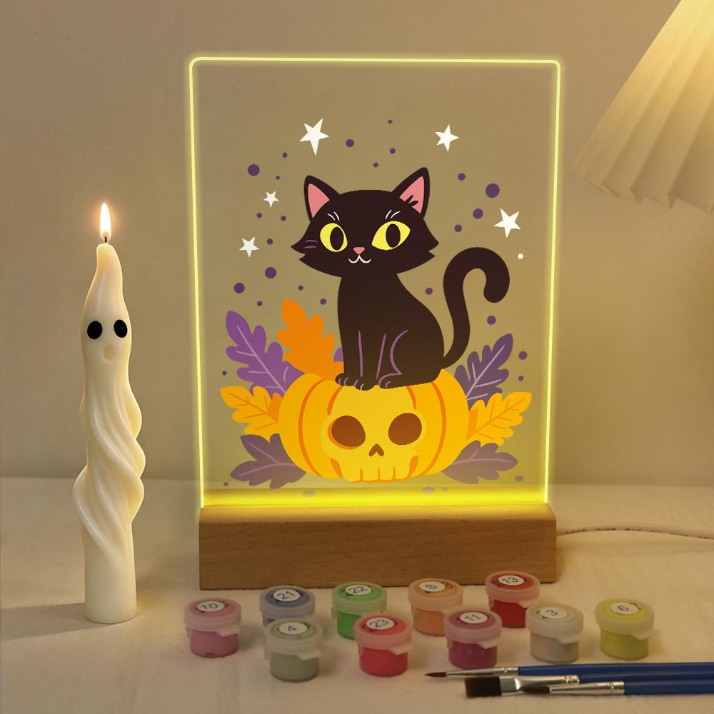 Pumpkin Cat | Paint by Numbers
