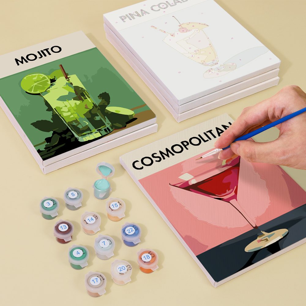 12 Mini Paintings | Deluxe Cocktail Set