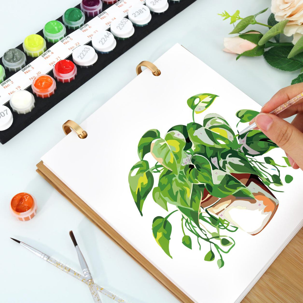 12 Mini Paintings | Plants Calendar Set