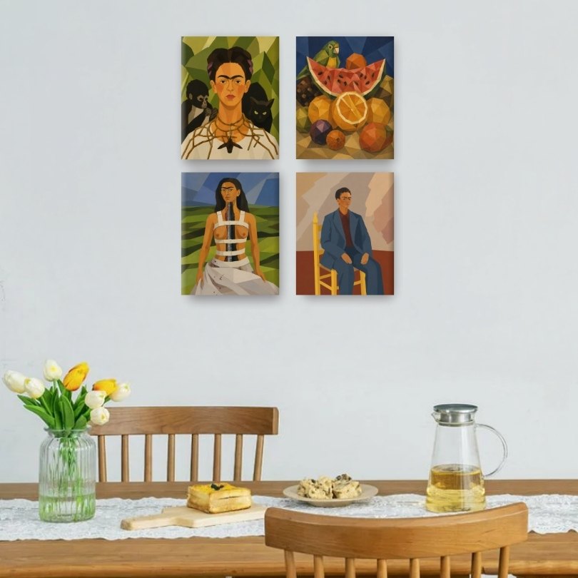 4 Mini Paintings | Frida's Creations Set
