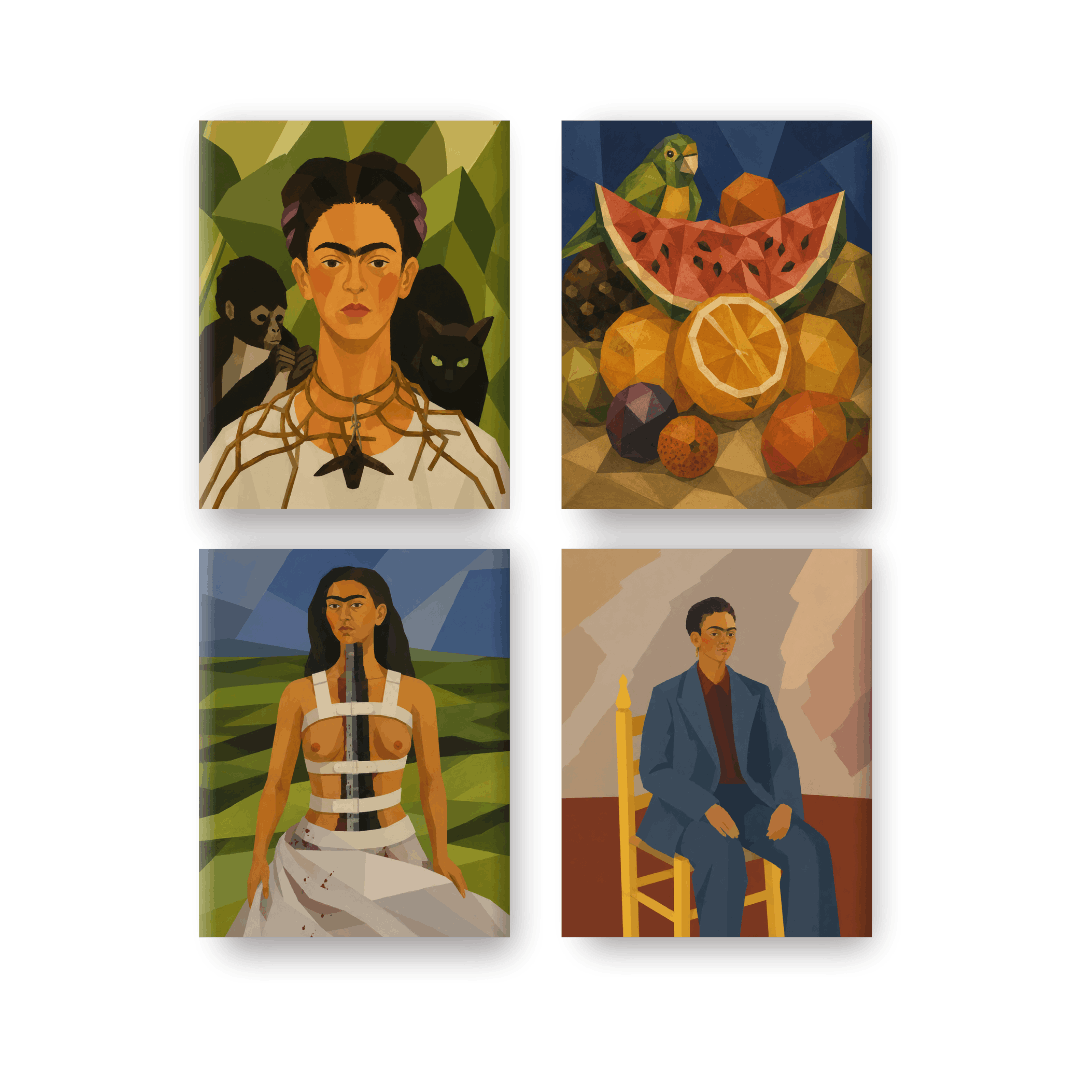 4 Mini Paintings | Frida's Creations Set