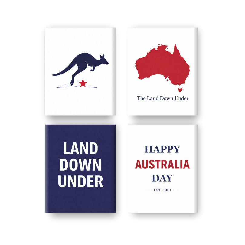 4 Mini Paintings | Australia Set