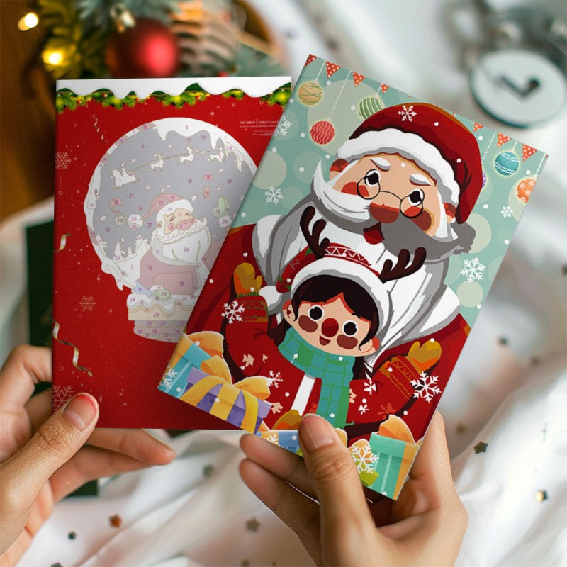 Paint by Numbers Christmas Cards - 6 Pieces