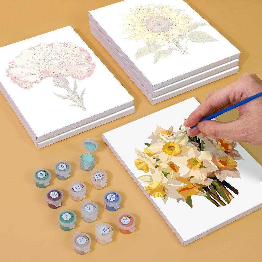6 Mini Paintings | Flowers Set 2.0