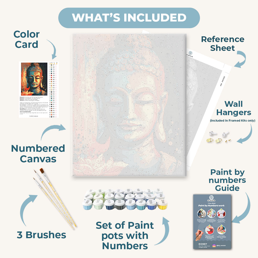 Buddha with a Flower | Paint by Numbers