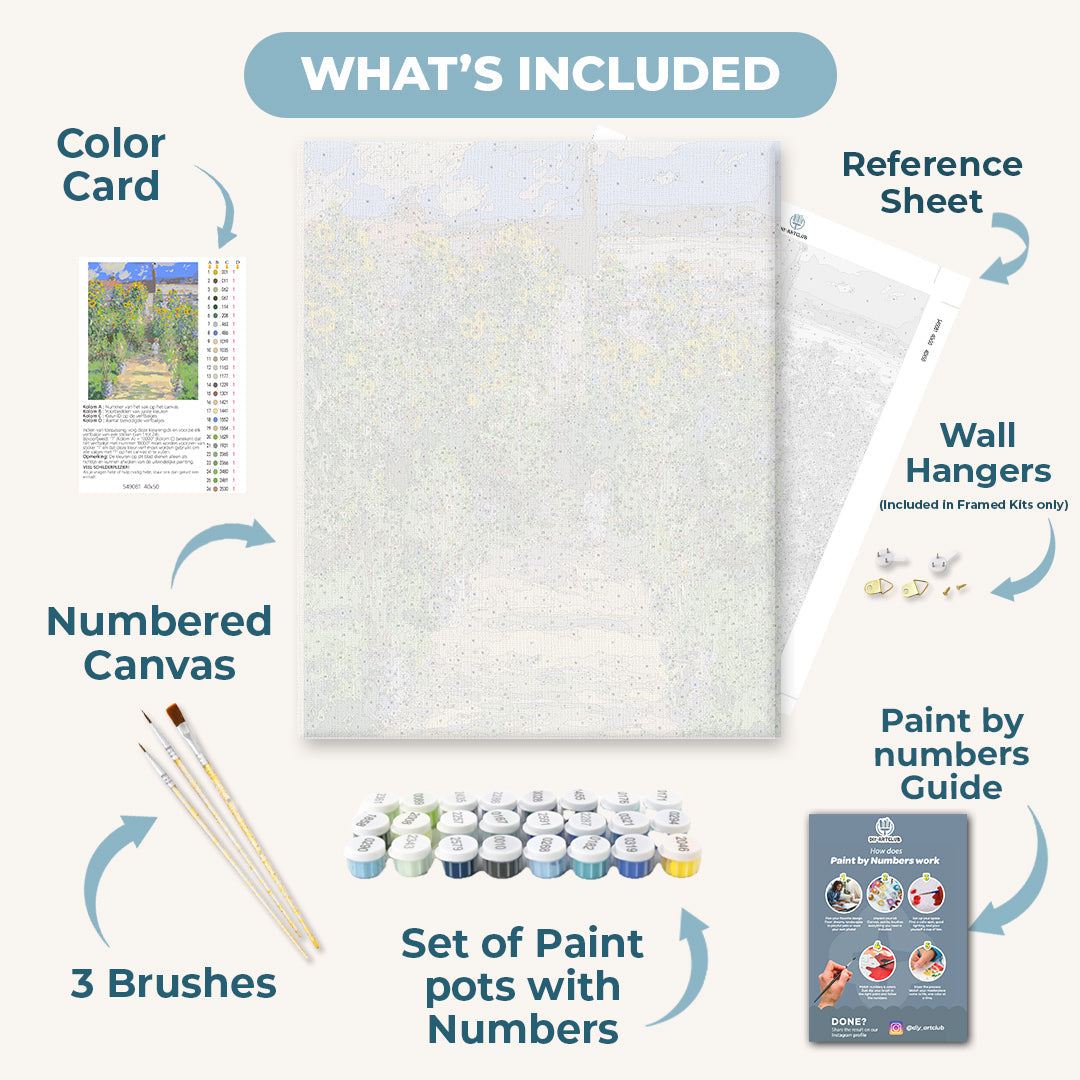 The Artist's Garden at Vetheuil | Paint by Numbers