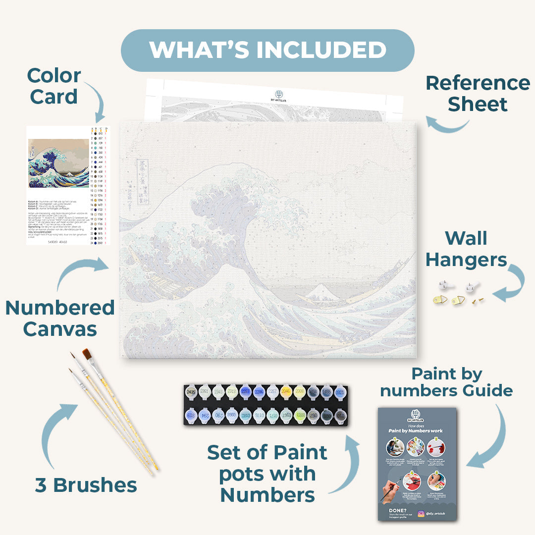 The Great Wave off Kanagawa | Paint by Numbers