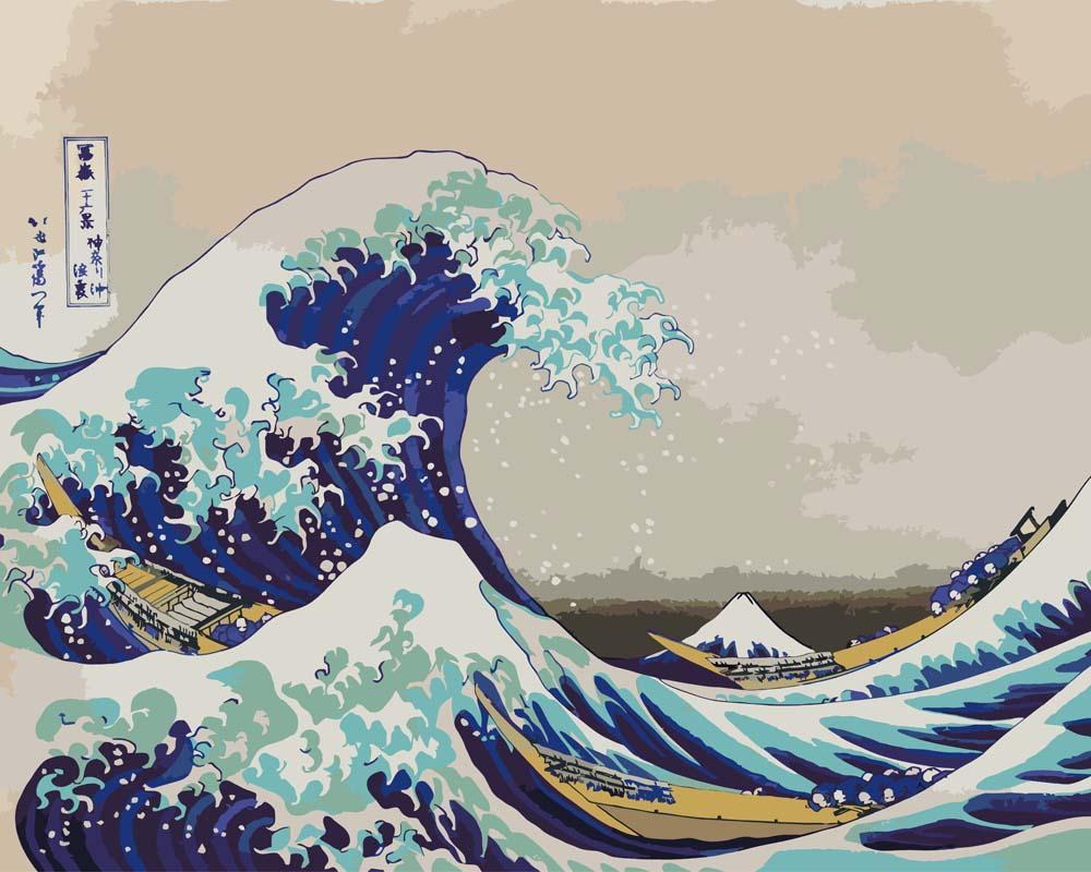 The Great Wave off Kanagawa | Paint by Numbers