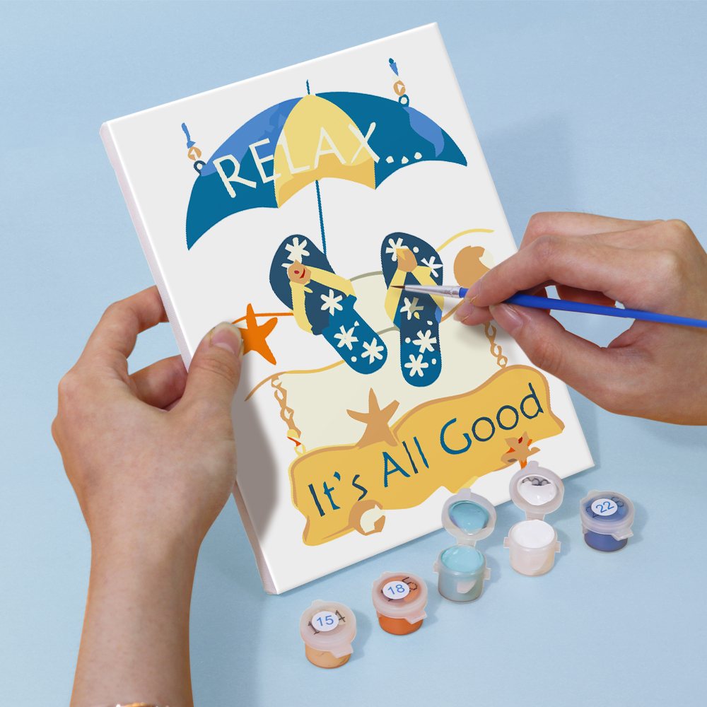 6 Mini Paintings | Flip-Flop Summer Set