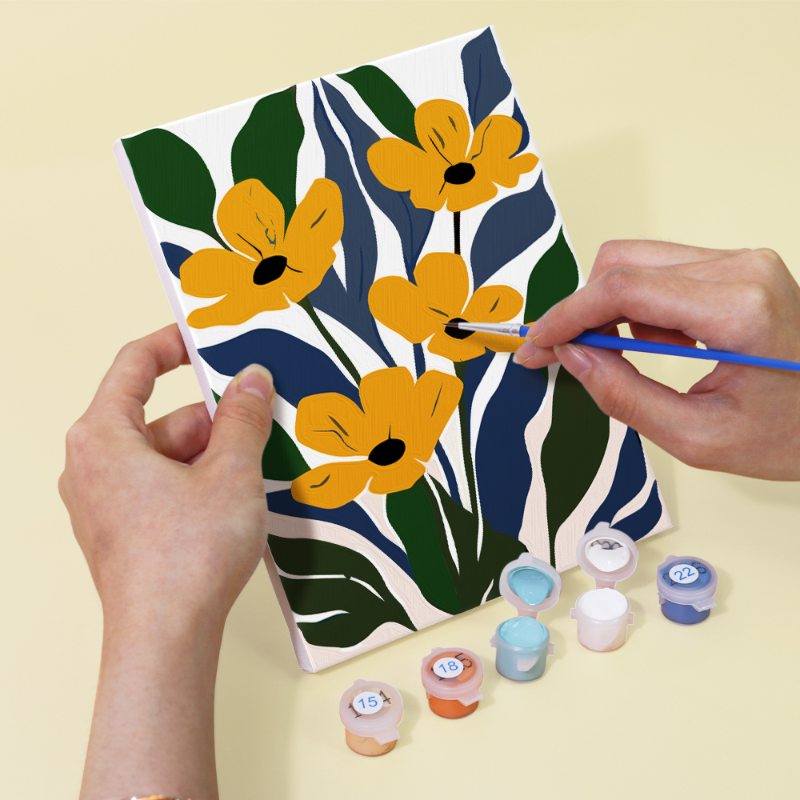 6 Mini Paintings | Gorgeous Flower Set