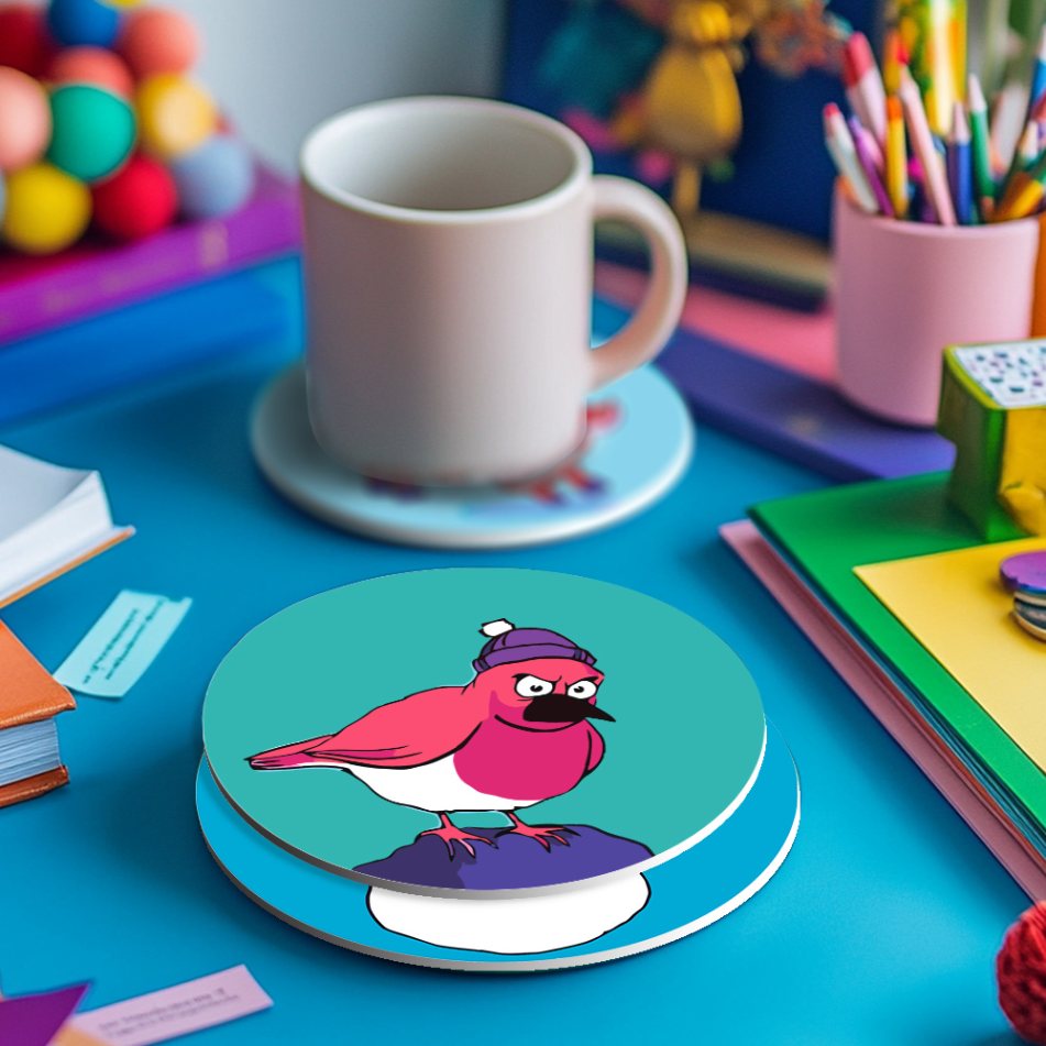 4 Paint by Number Coasters – Crazy Christmas Set