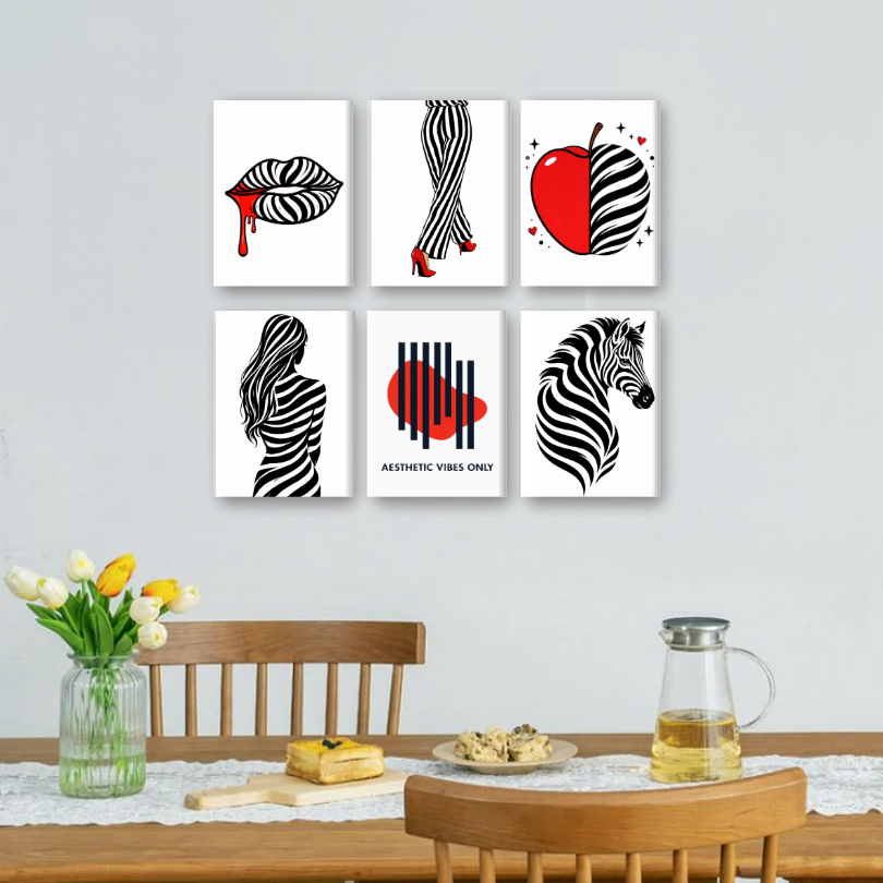 6 Mini Paintings | Aesthetic Vibes Set