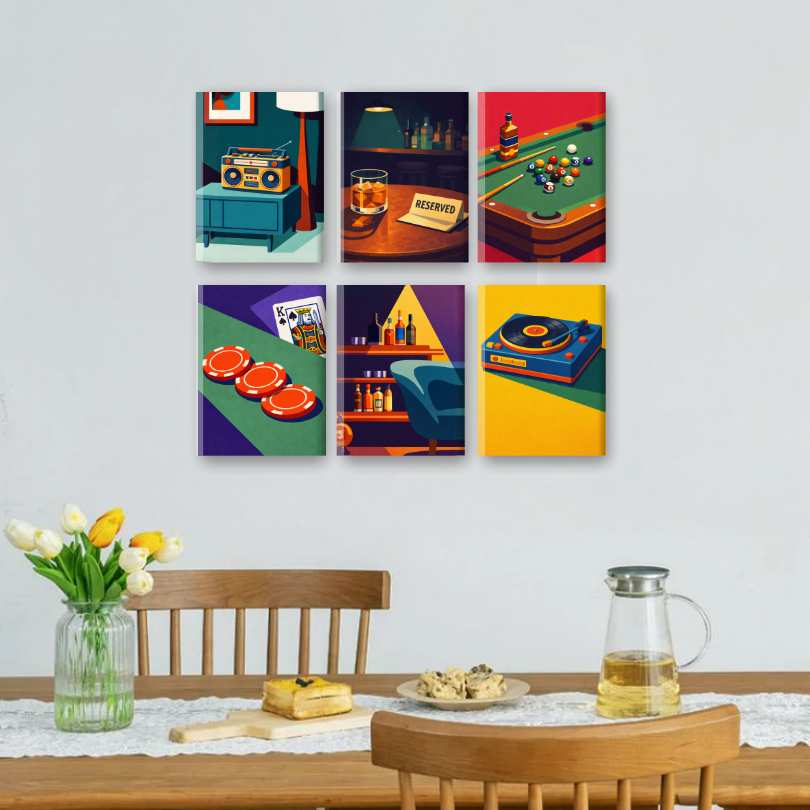 6 Mini Paintings | After Hours Set