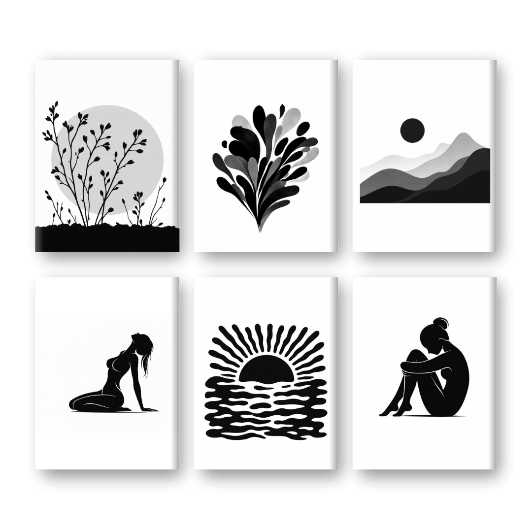 6 Mini Paintings | Calm Essence Set